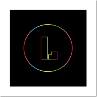 letter L colorful design Posters and Art